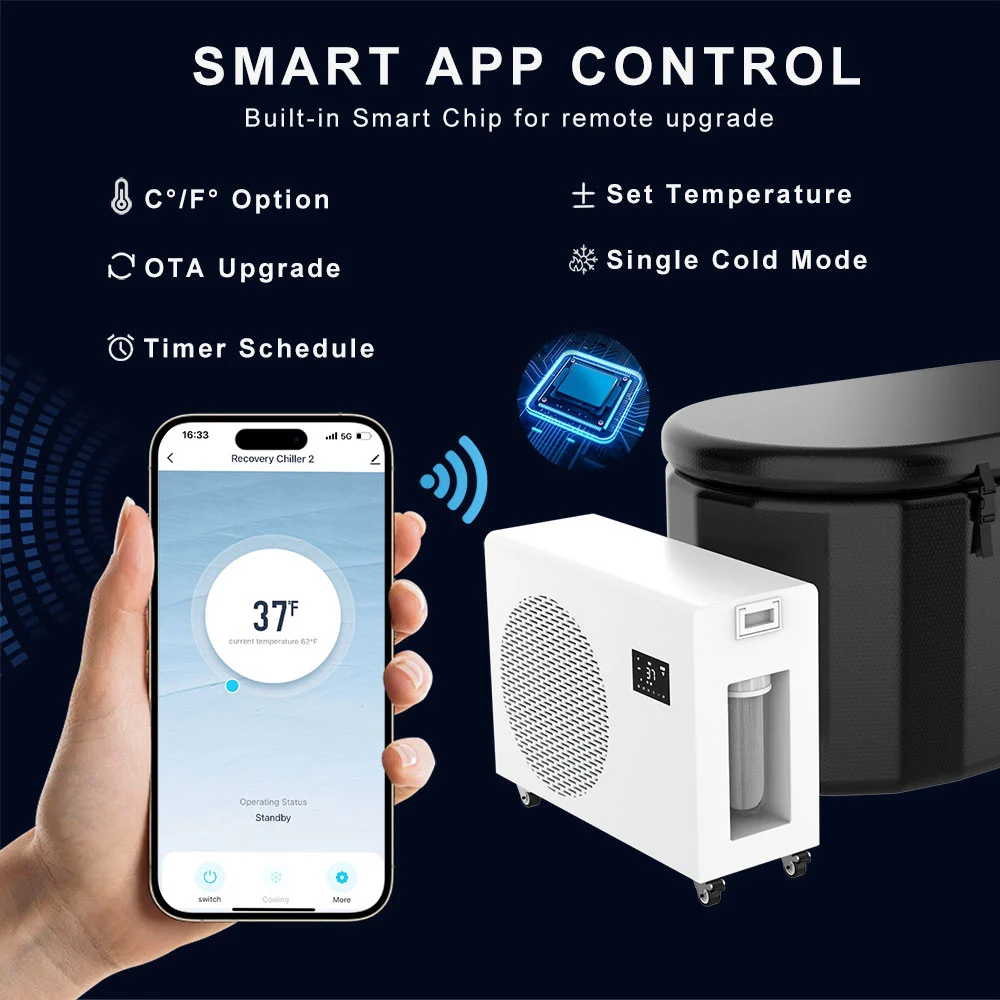 Cold Plunge Chiller Ice Bath With Uv Sterilizer