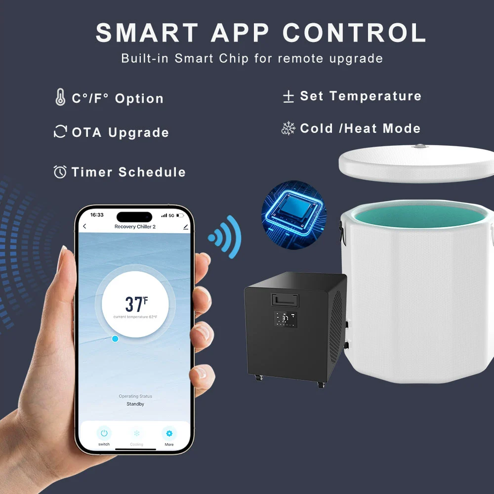 All In One Ice Tub With Cold Plunge Chiller